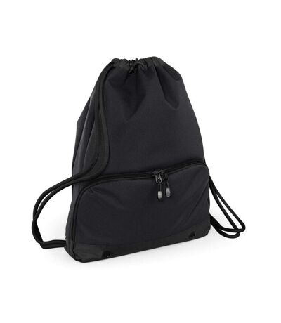Sac à cordon athleisure taille unique noir Bagbase