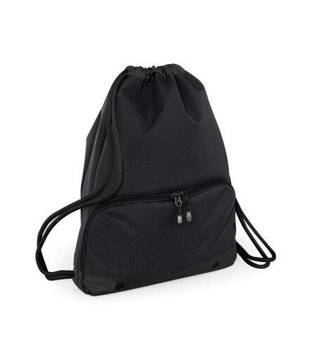 Sac à cordon athleisure taille unique noir Bagbase