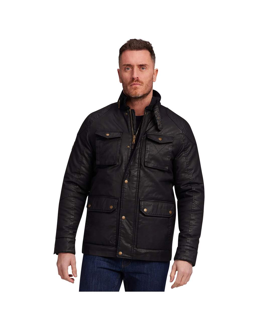 Veste homme noir Raging Bull-3