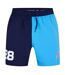 Short De Bain Motif/style Blocs De Couleurs Redondo Edge Volley Homme Bleu Violacé Speedo-1