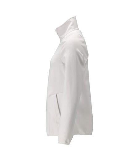 Womens/ladies Customised Fleece Jacket White Mascot