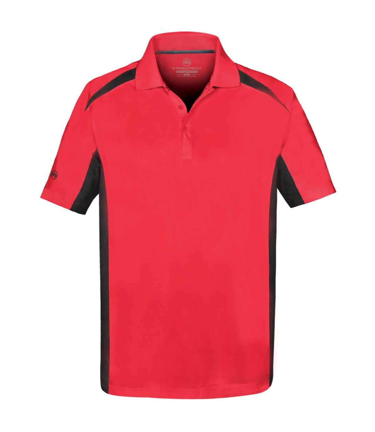 Stormtech Mens Two Tone Short Sleeve Lightweight Polo Shirt (Red/Black)