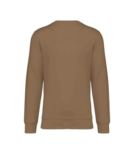 Unisex adult crew neck sweatshirt dark camel Native Spirit