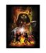 Star Wars - Poster encadré EPISODE EPIC BATTLE (Noir / Jaune / Orange) (40 cm x 30 cm) - UTPM8591