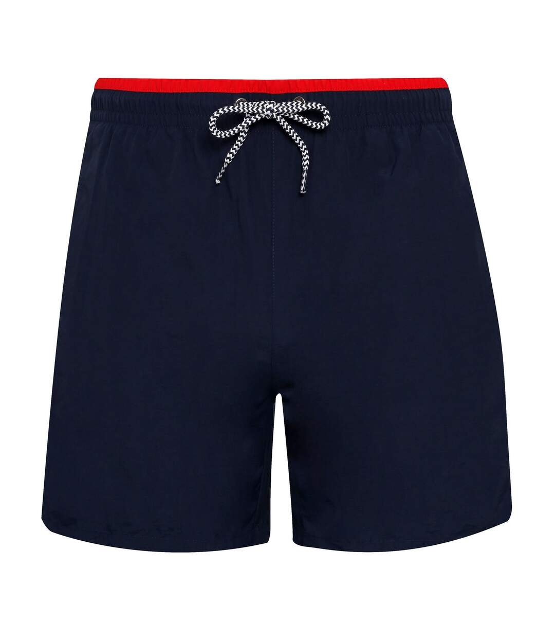 short de bain pour homme - AQ053 bleu marine et rouge