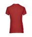 Gildan Womens/Ladies Premium Cotton Sport Double Pique Polo Shirt (Red)