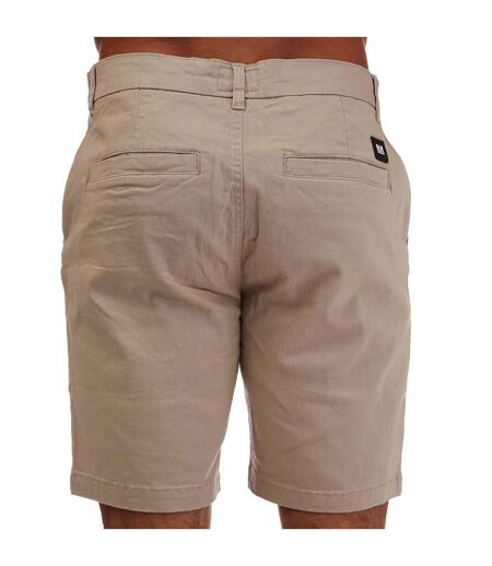Mens Dillenger Cotton Twill Shorts Stone Weekend Offender