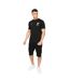 Mens Morville Cotton T-shirt Black Crosshatch-1