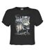Womens/ladies Snow Leopards The Hu Crop Top Charcoal Amplified-1