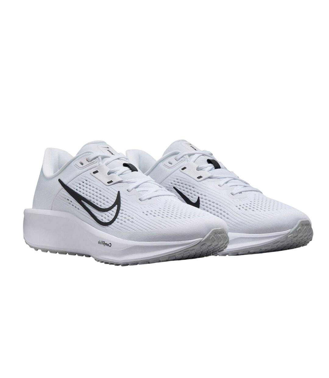 Womens/ladies Quest 6 Running Shoes White Black Nike-1