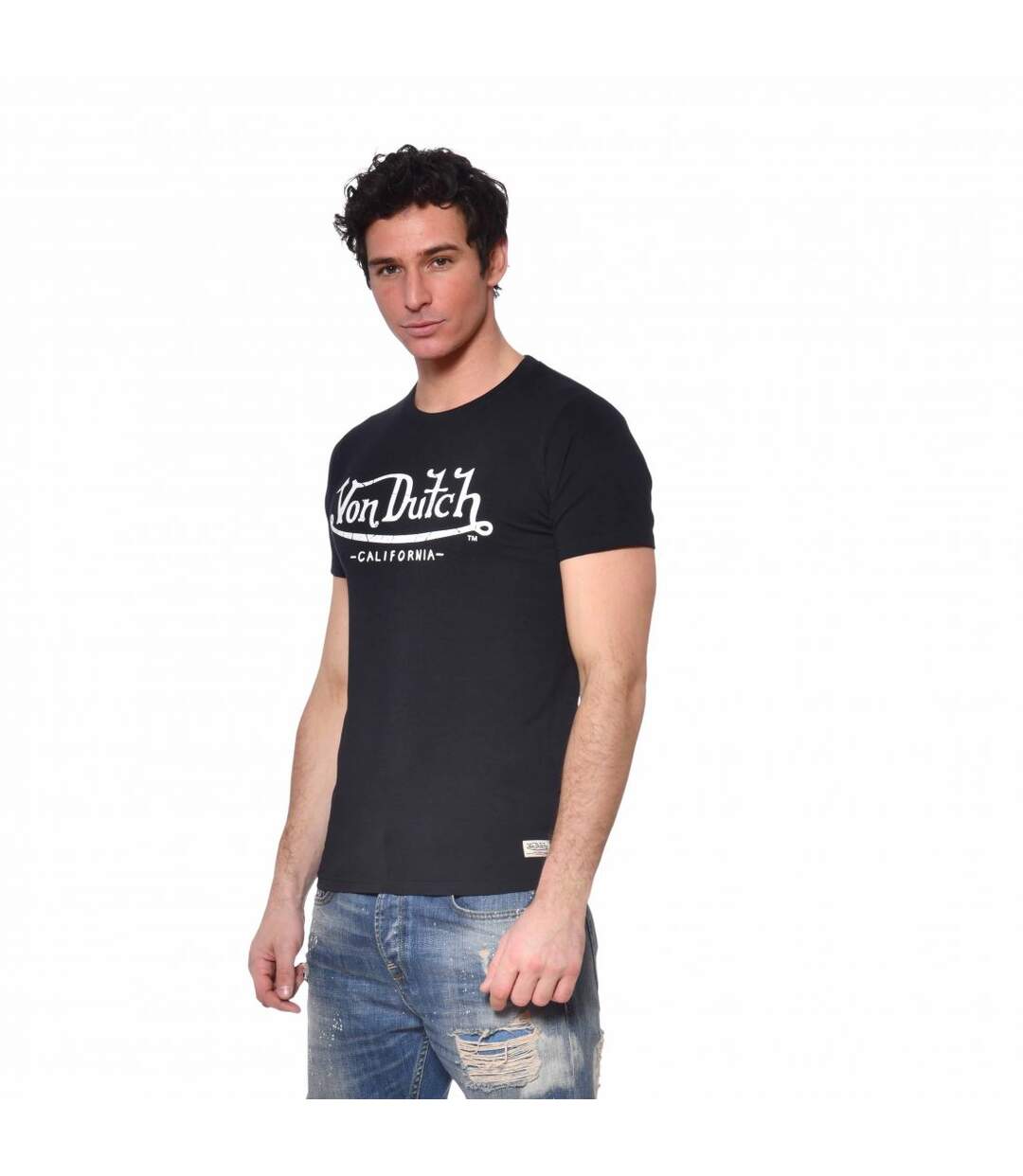 T-shirt Von Dutch Slim Fit Col rond homme Life-2