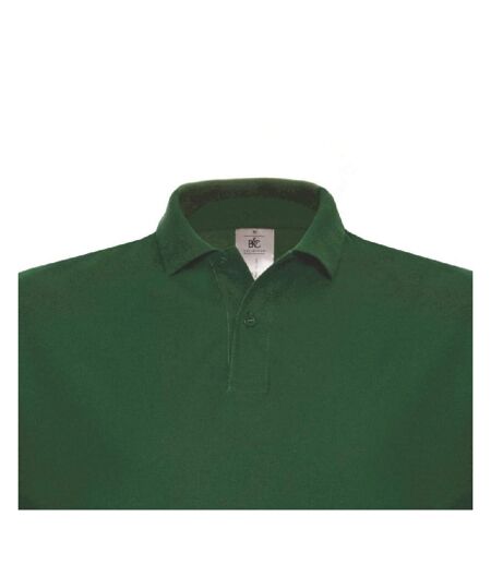 B&c Id.001 Polo À Manches Courtes Pour Hommes Vert Foncé B And C
