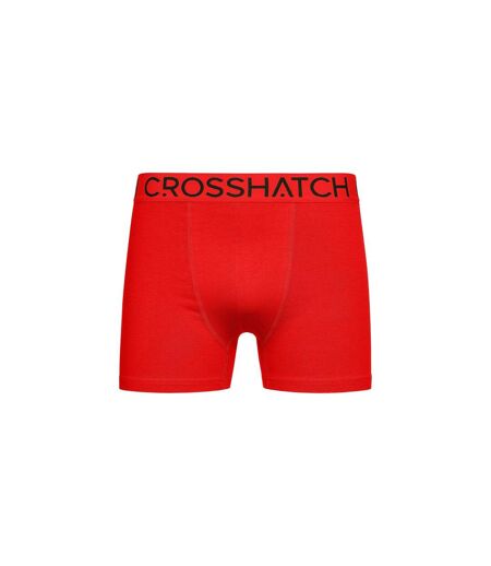 Boxers knightling mve homme rouge / gris / noir Crosshatch