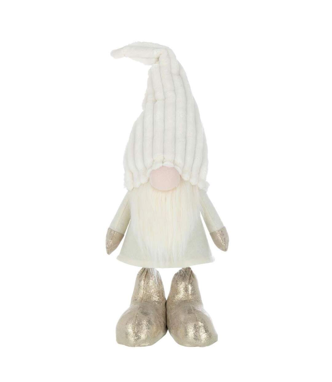 Statue Déco Lutin Plumes 58cm Beige-1