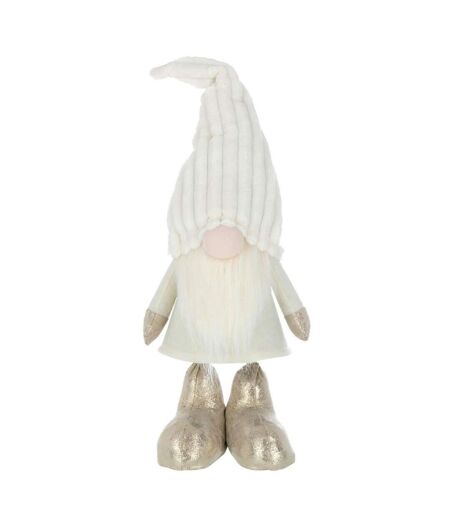 Statue Déco Lutin Plumes 58cm Beige