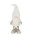 Statue Déco Lutin Plumes 58cm Beige-1