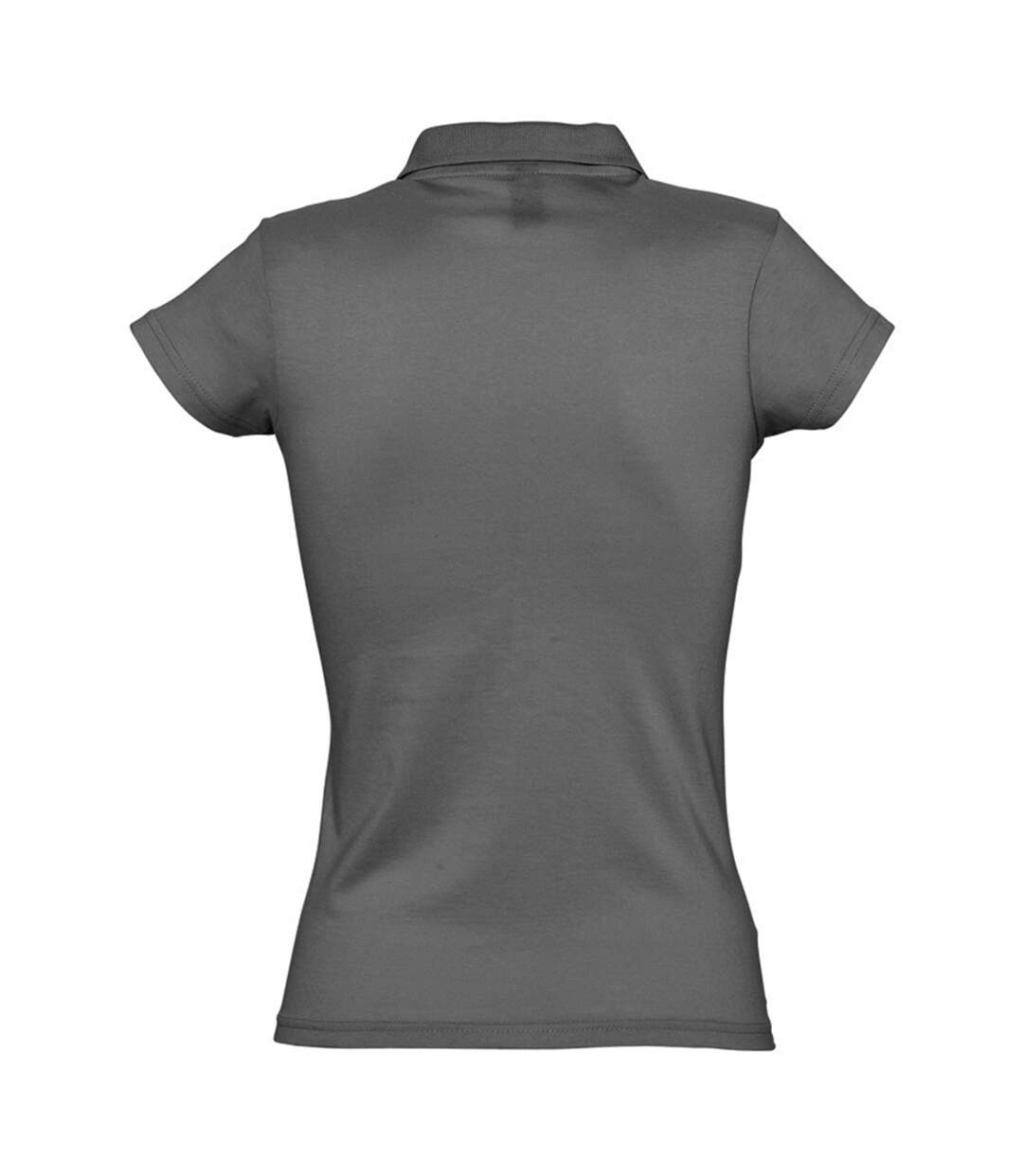 Prescott polo 100% coton à manches courtes femme gris foncé SOLS