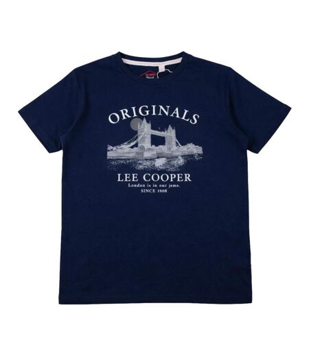 T-Shirt marine homme lee cooper lcn820