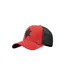 Casquette trucker avec filet en suédine Red Morning Rock'n Free Life-1