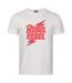 T-shirt Rebel Rebel Adulte Vieux Blanc David Bowie-1