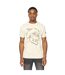 T-shirt Skullmatic Homme Blanc Cassé Duck And Cover-2