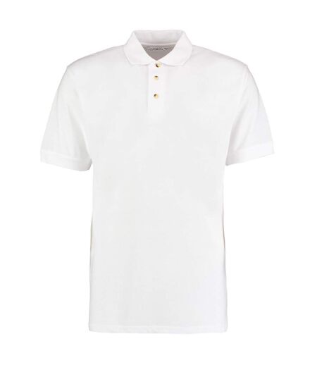 Polo À Manches Courtes Homme Blanc Kustom Kit