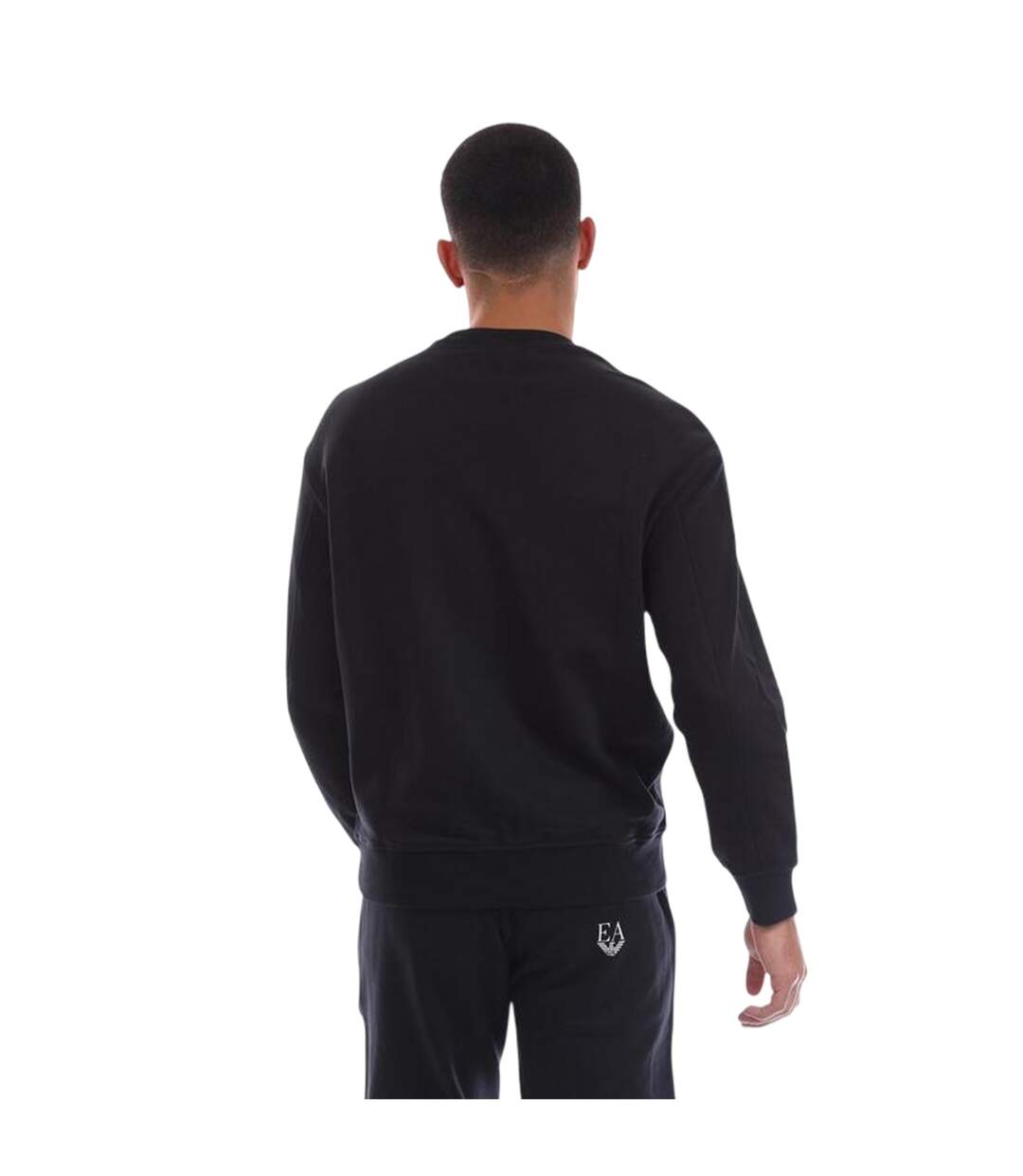Sweat Manches Longues Homme Bleu Marine Foncé Emporio Armani EA7-2