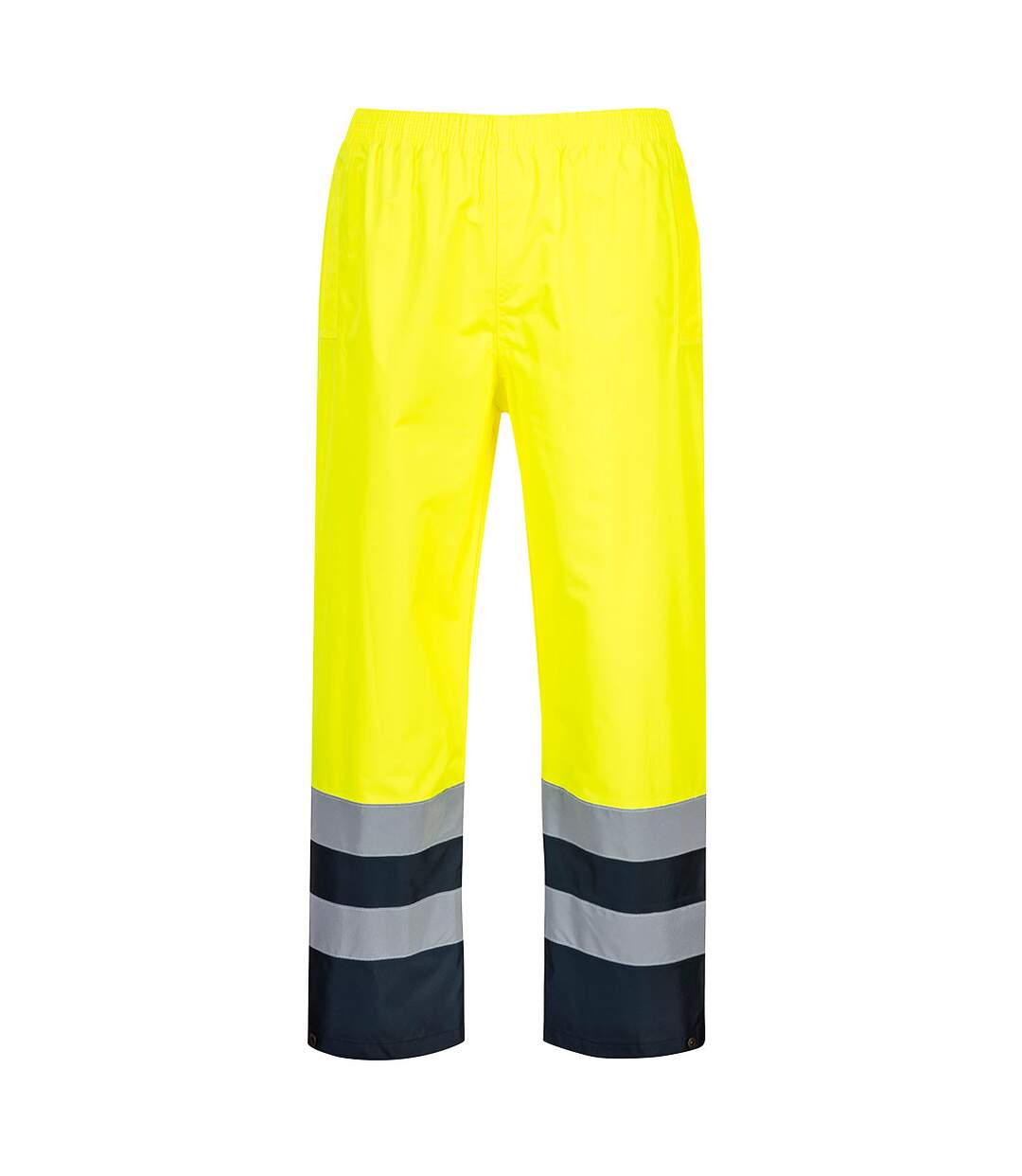 Mens two tone hi-vis traffic trousers yellow Portwest-2