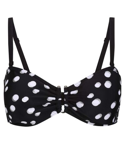 Haut De Maillot De Bain Aceana Femme Noir Blanc Regatta
