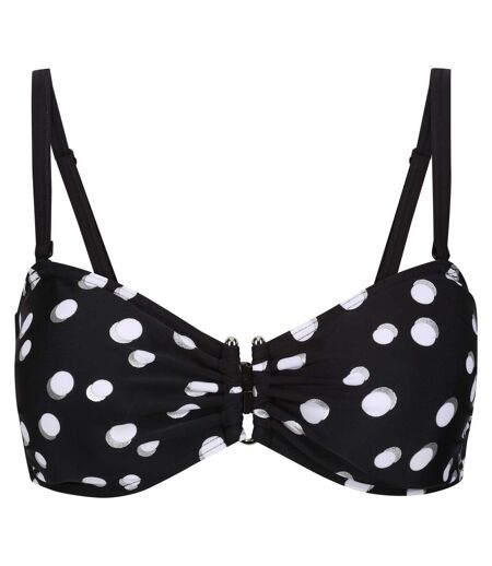 Haut De Maillot De Bain Aceana Femme Noir Blanc Regatta