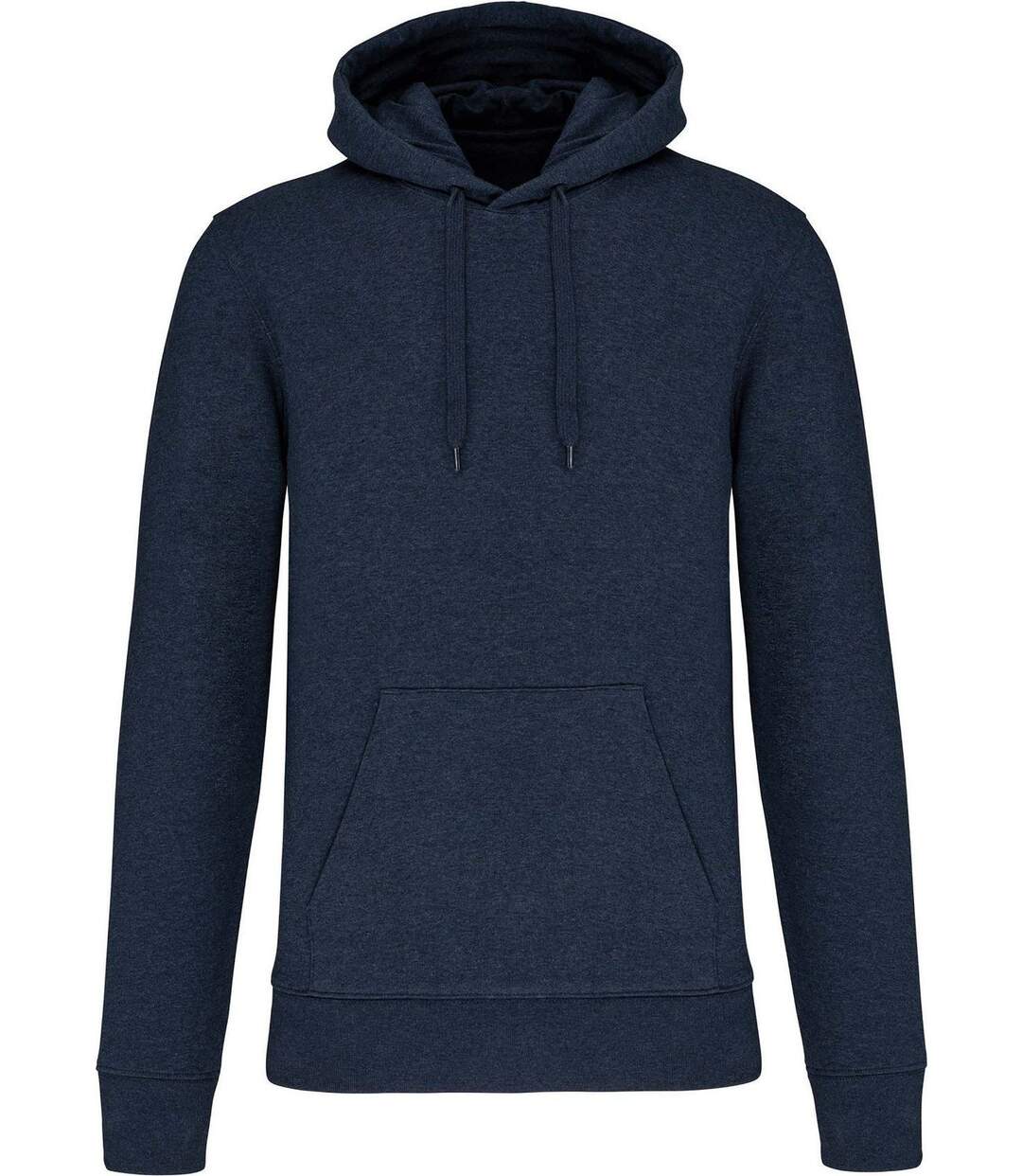 Sweat à capuche écoresponsable - Homme - K4027 - bleu marine chiné