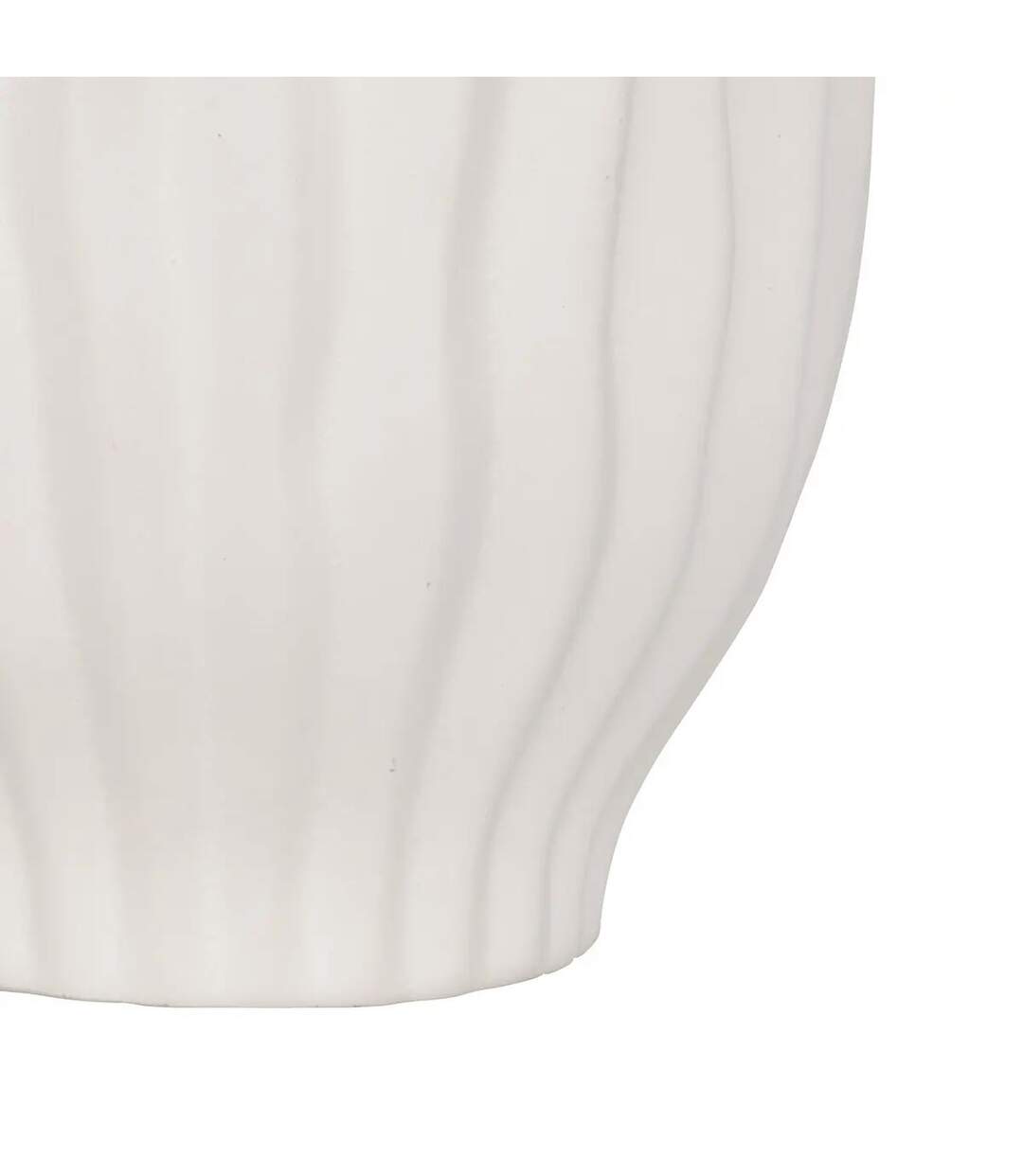 Vase Design en Céramique Fernan 22cm Blanc-3