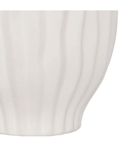 Vase Design en Céramique Fernan 22cm Blanc