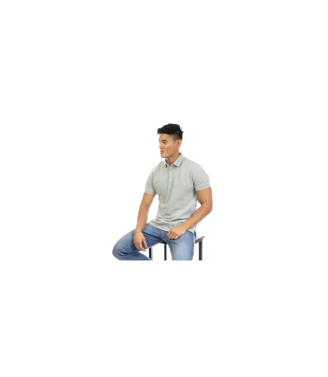 Mens Molton Regular Polo Shirt Grey Peter Werth-1