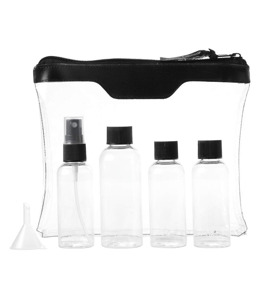 Set de bouteilles de voyage approuvé par la compagnie aérienne munich 20 x 16 x 3.4 cm transparent/black Bullet-4