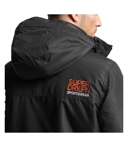 Veste noire homme superdry hooded