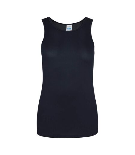 Just Cool Girlie Fit Sports Ladies Vest / Tank Top French Navy AWDis