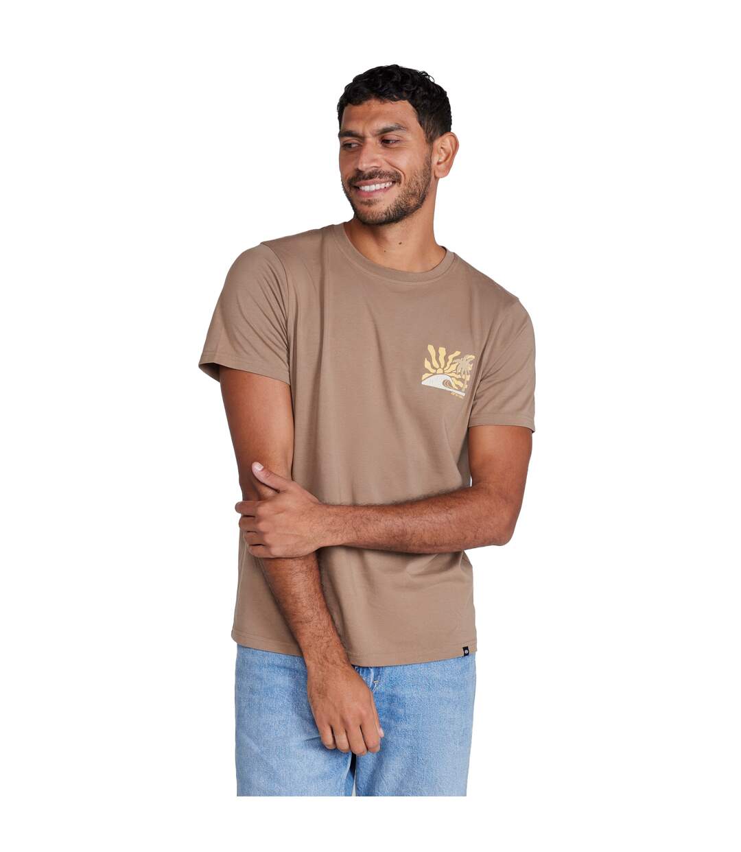 Mens jacob sun t-shirt tan Animal-1