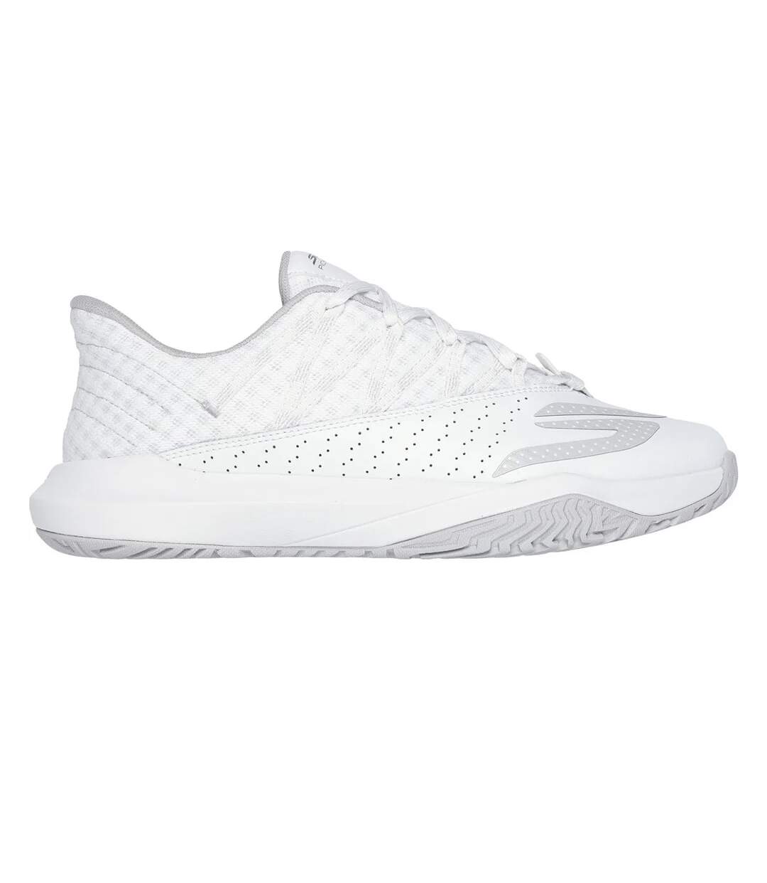 Mens Viper Court Rally Leather Trainers White Skechers-3
