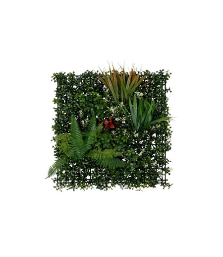 Carré Végétal Artificiel Tropical Izy 50cm Vert