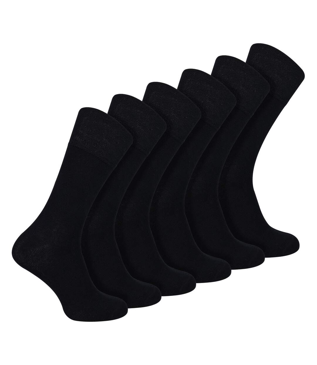 6 Pack Mens Bamboo Non Elastic Socks Soft Breathable Everyday Comfort-3