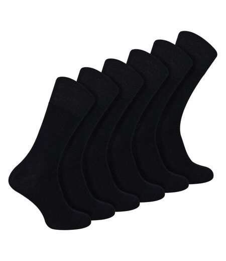6 Pack Mens Bamboo Non Elastic Socks Soft Breathable Everyday Comfort
