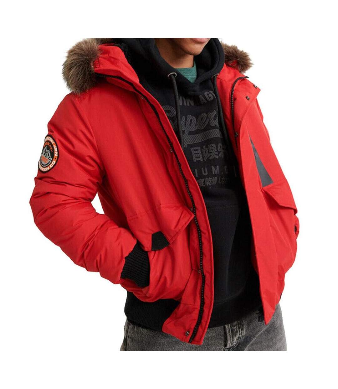 Parka Rouge Homme SuperdryEverest Bomber - XL-1