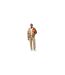 Mens Straight Cargo Trousers Beige Lacoste-1