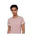 Womens/ladies Crew Neck Mini Shirt Dress Rose Only-4