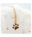 Silver Gold Cat Paw Dog and Kitten Pendant Necklace for Woman-2