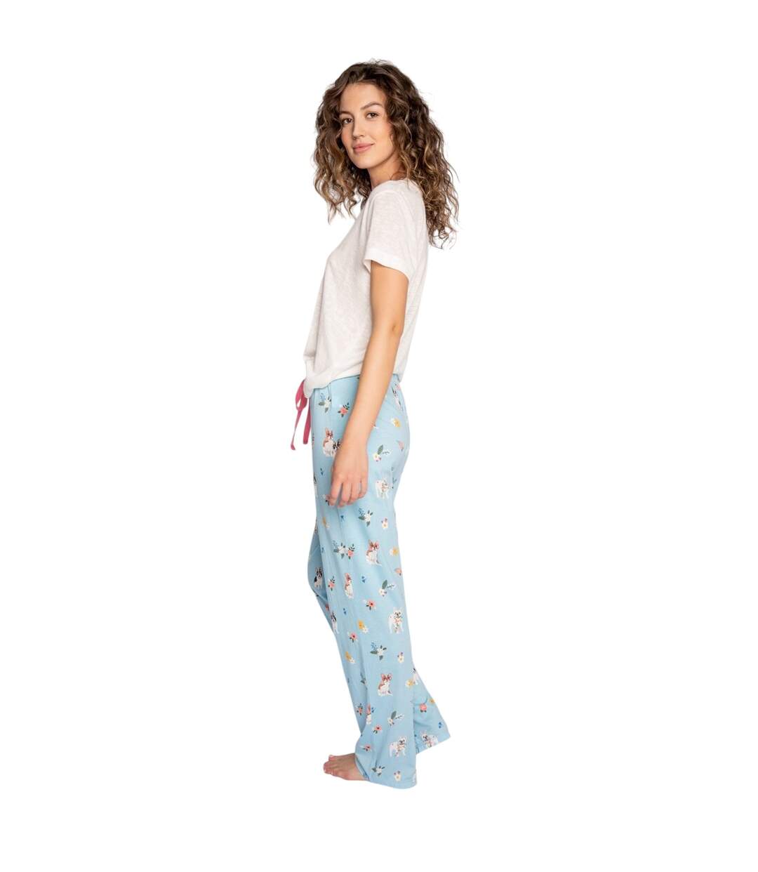Pantalon De Détente Playful Femme Bleu Clair PJ Salvage-3
