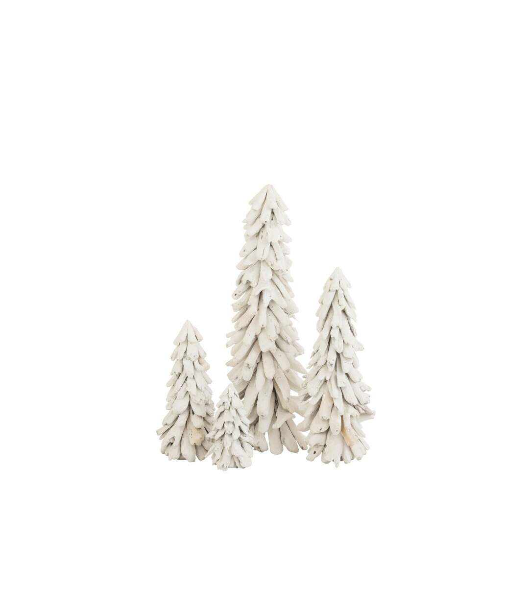 Sapin de Noël à Poser Bois Flotté 70cm Blanc-2