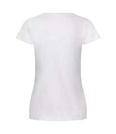 T-shirt femme blanc Fruit of the Loom