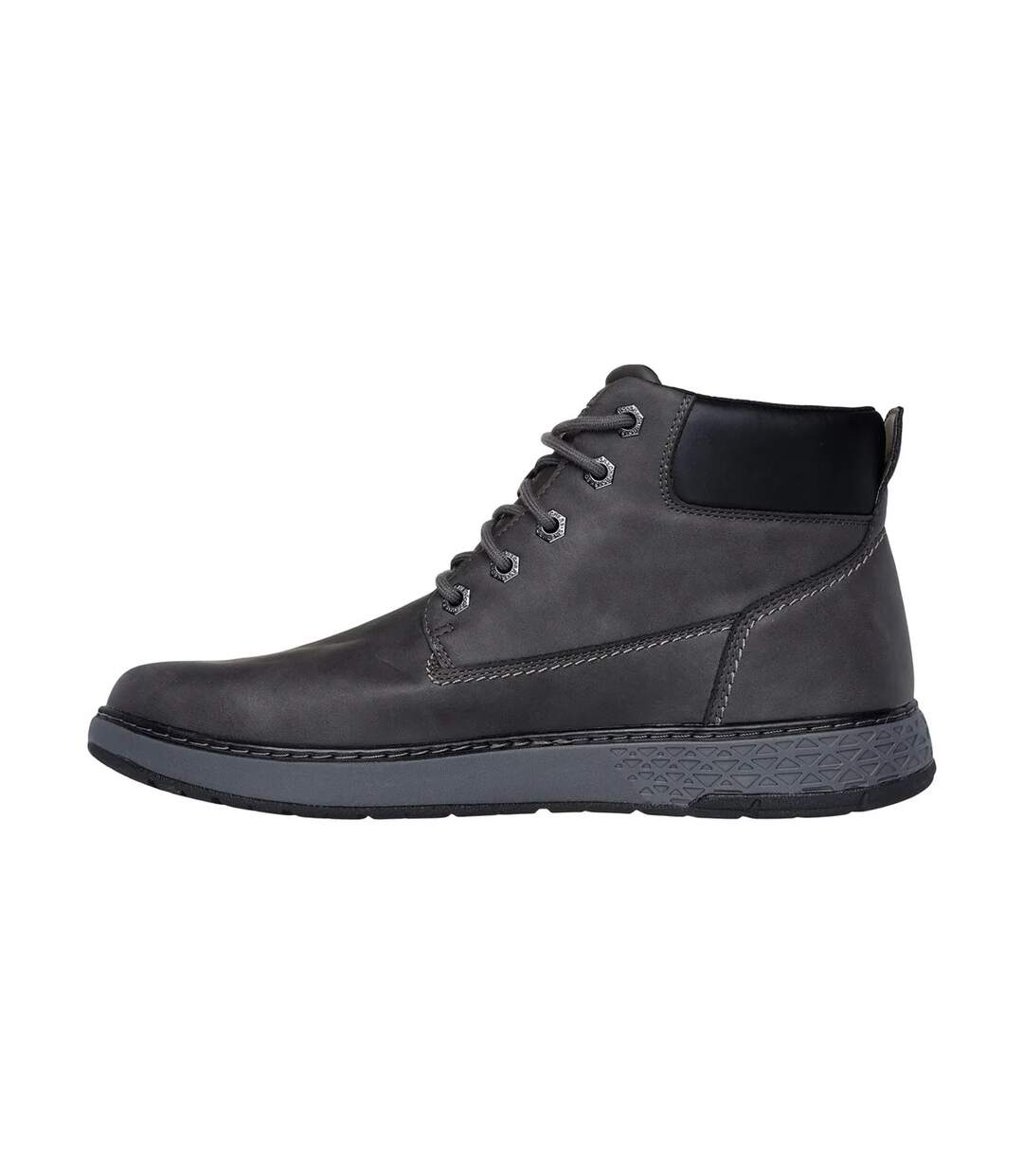 Mens Garlan Deno Trainers Charcoal Skechers-2